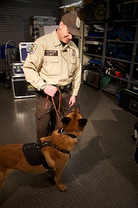 Law enforcement with K-9-3