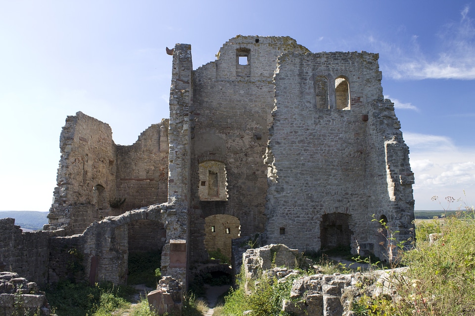 Wall middle ages knight's castle
