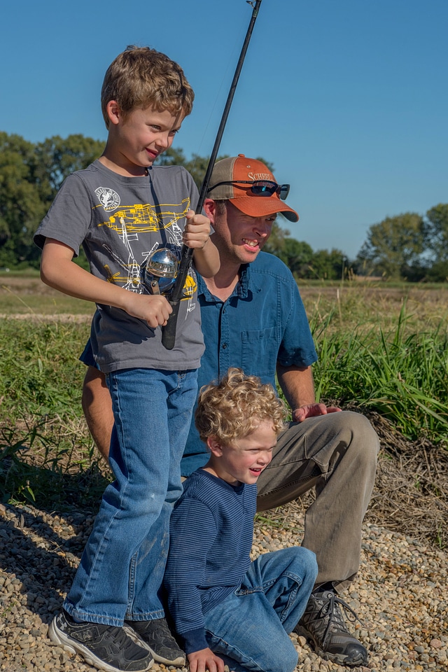 Father and son fishing-1