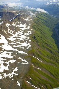 Deglaciated Mountains - Aerial View
