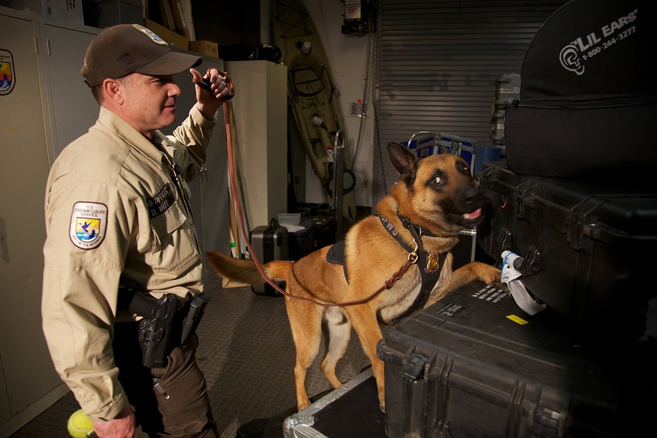 Law enforcement with K-9-2