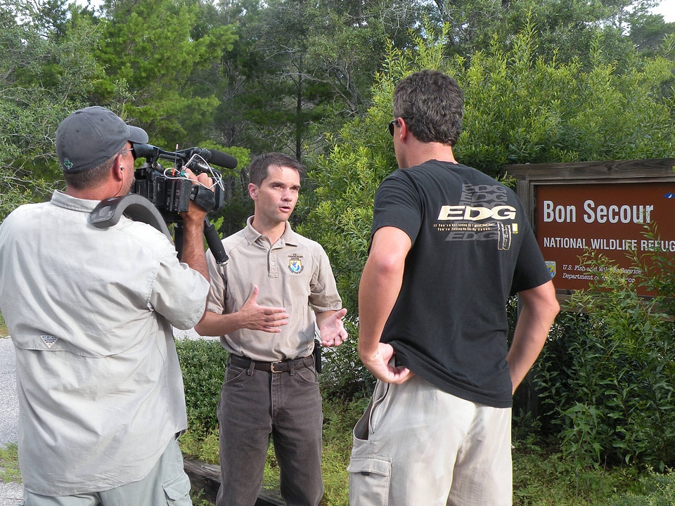 Bon Secour National Wildlife Refuge Manager Jereme Phillips interviewed by newsgroup.