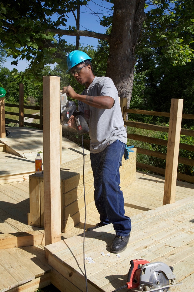 Construction of outdoor classroom-1