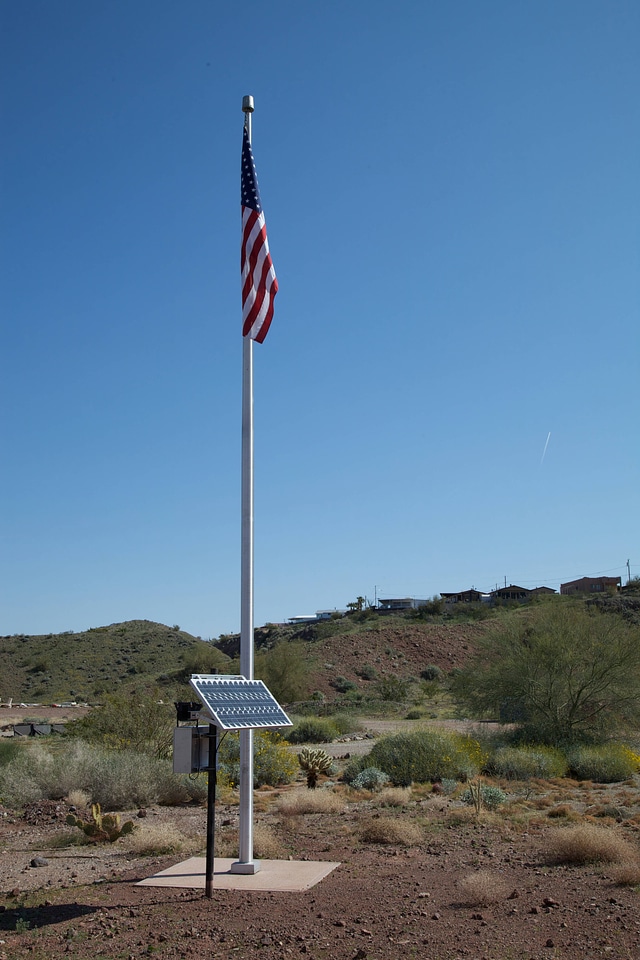 American flag displayed