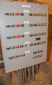 Alarm panel at water treatement equipment photo