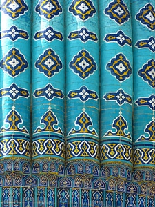 Artfully turquoise majolica