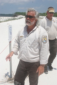 Berm building in the Gulf