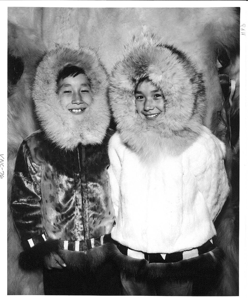 Nome Children in their Parkas