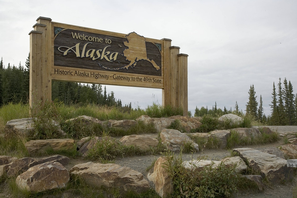Sign of Alaska at Tetlin National Wildlife Refuge