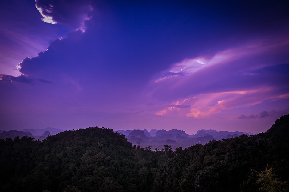 Blue natural dusk