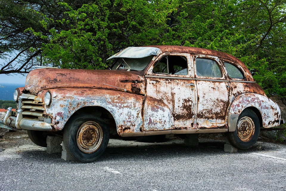 Classic car automobile decay