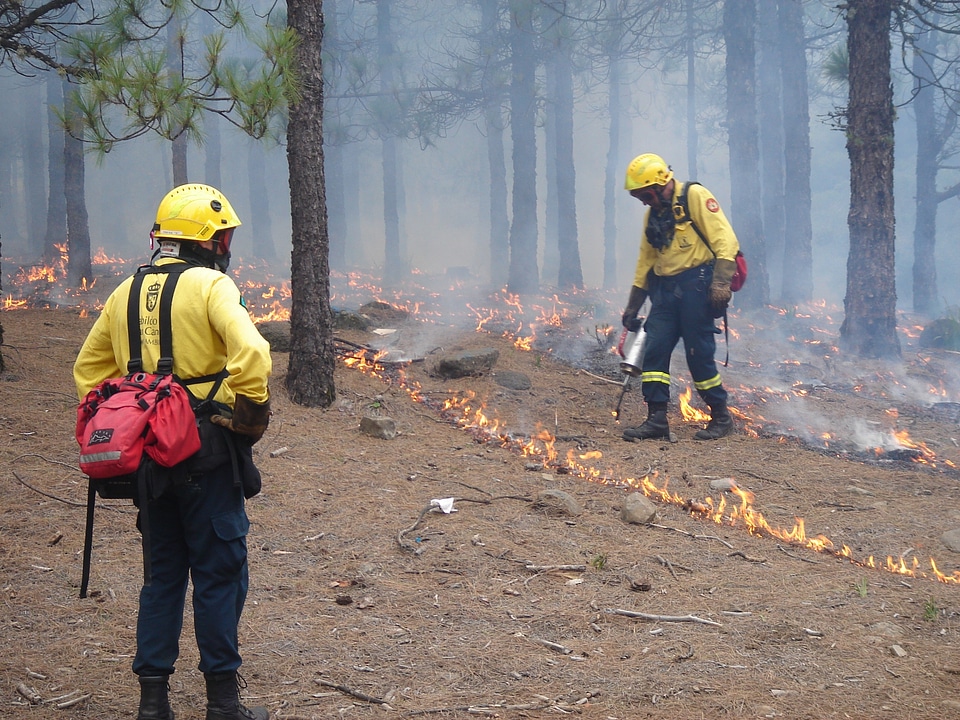 Spain fire line starting