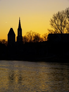 Danube river water photo