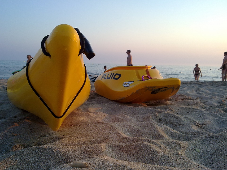 Beach yellow summer