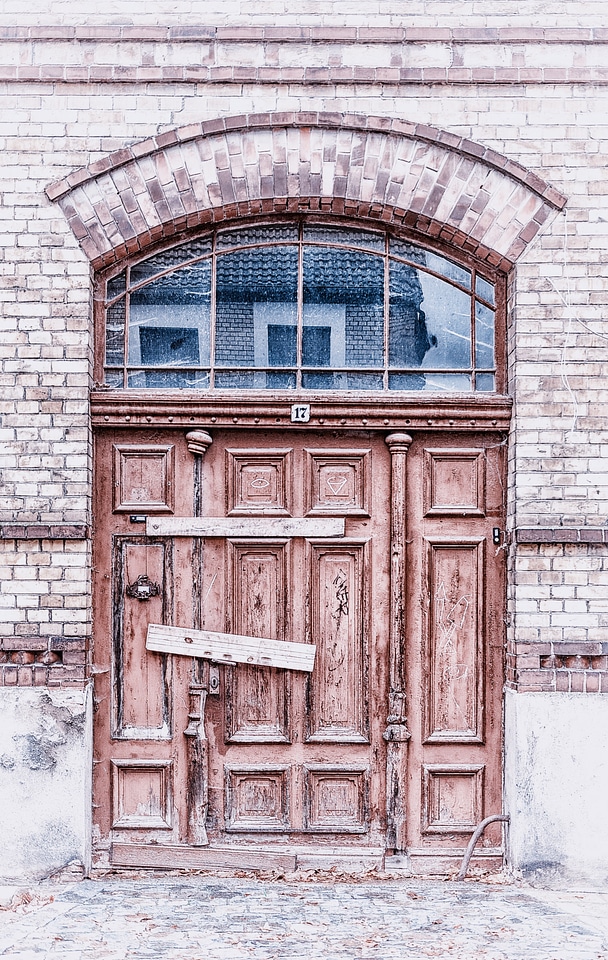 Wood wooden door weathered