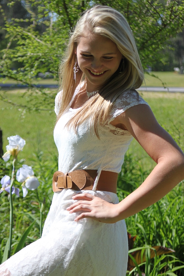 Smiling girl beauty outdoors