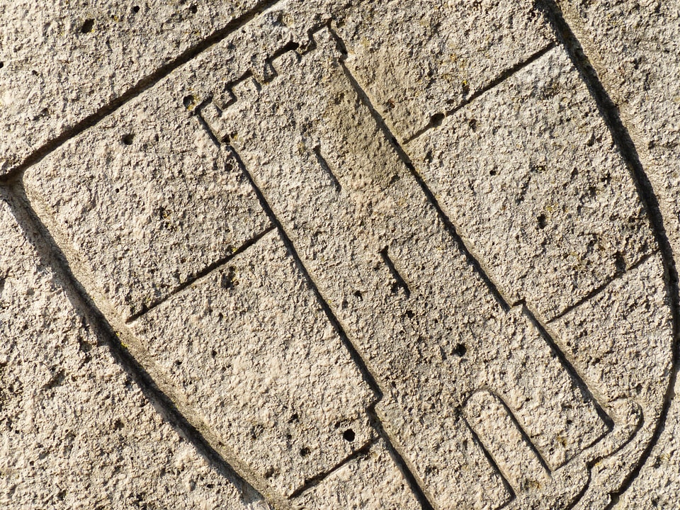 Castle stone stone coat of arms