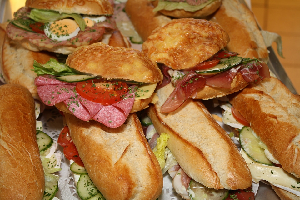 Bakery sausage sandwich