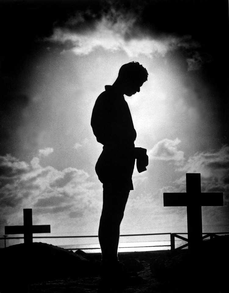 Man soldier standing