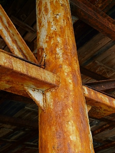 Metal rusted colorful
