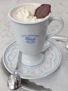 Coffee cup cup cream photo
