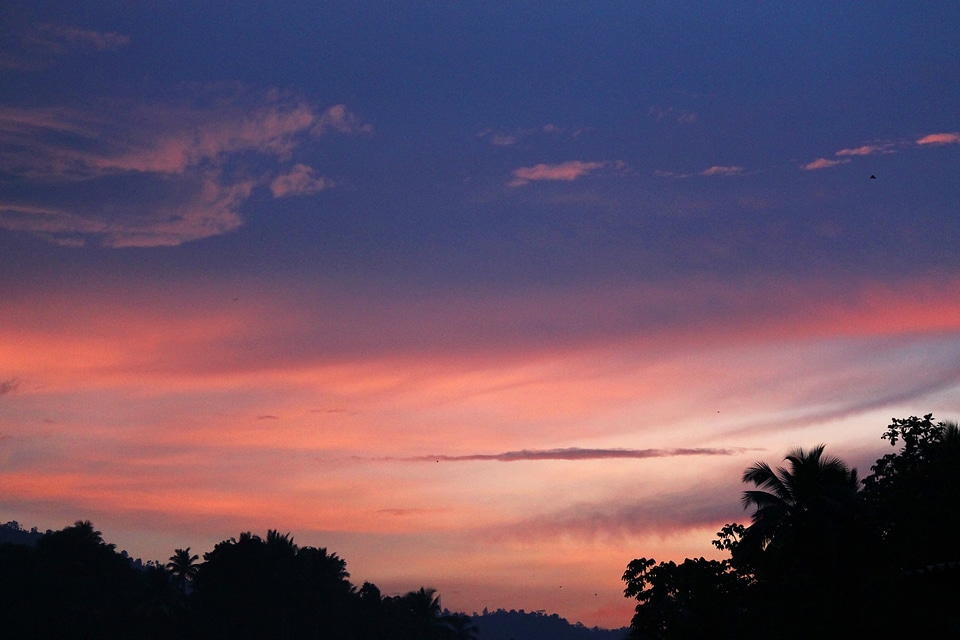 Sunset sky clouds photo