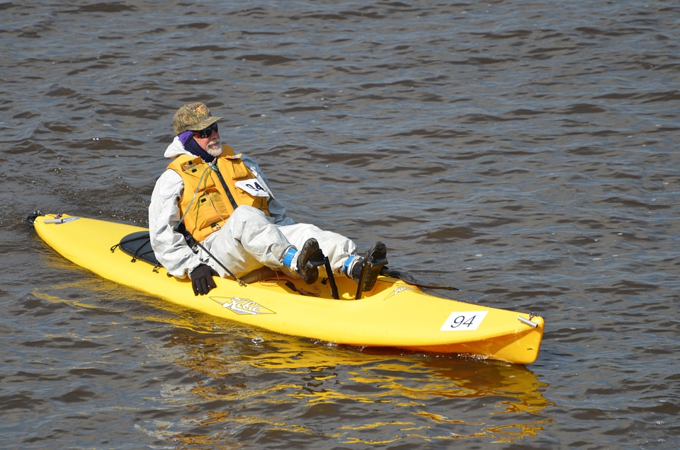 Man boat adventure