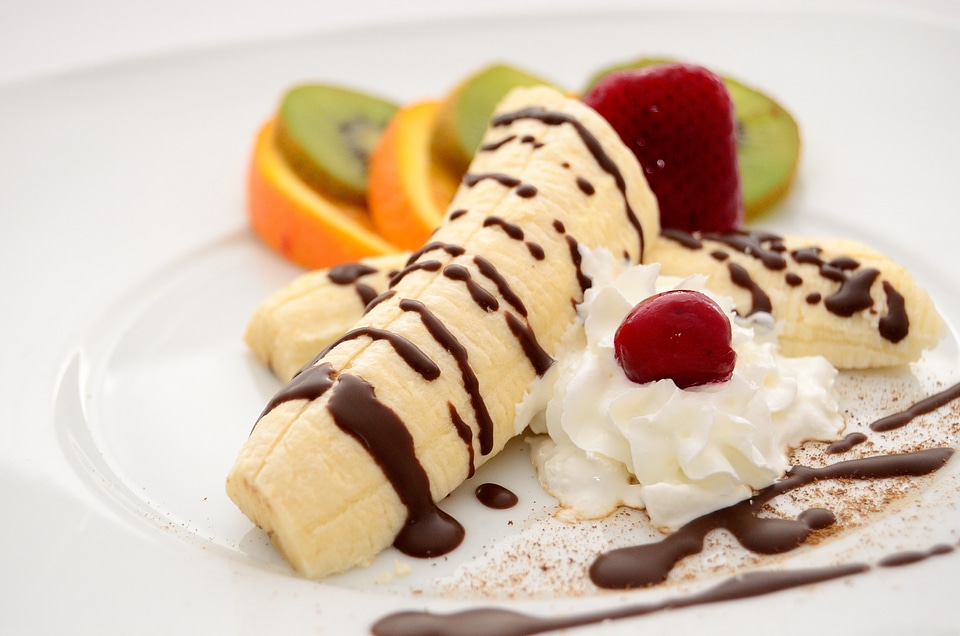 Orange dessert ice cream