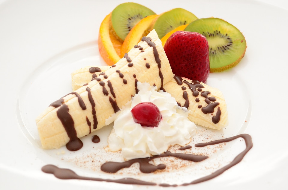Orange dessert ice cream
