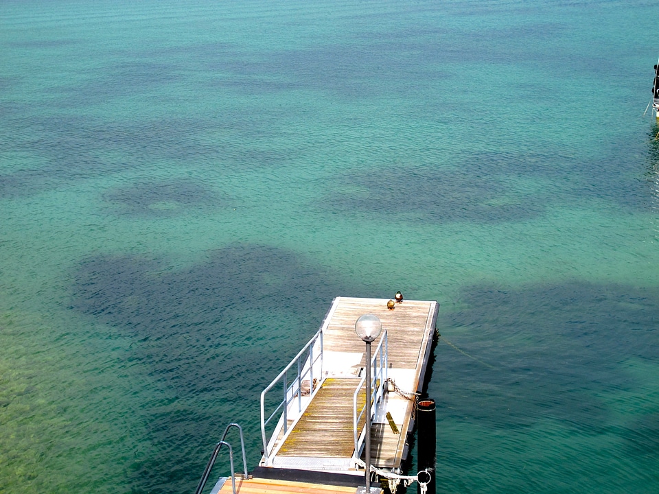 Landing pier garda water