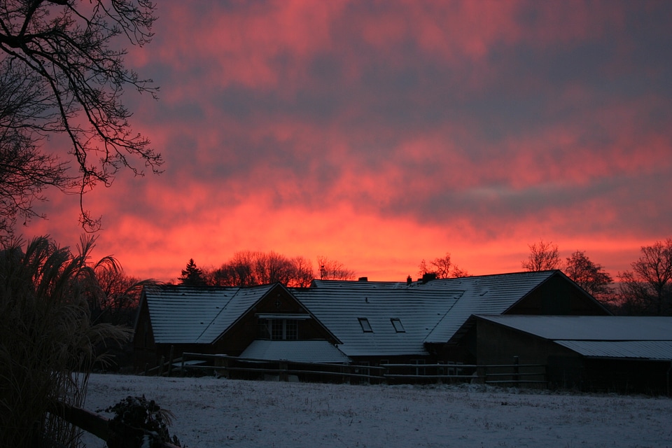 Sunset sky clouds