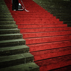 Perspective red carpet red