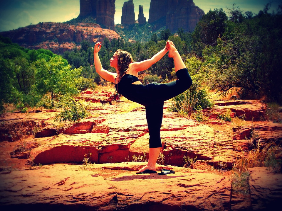 Dancer rocks nature