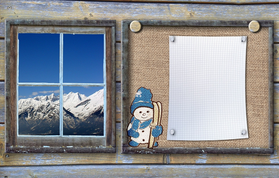 Wood blue background