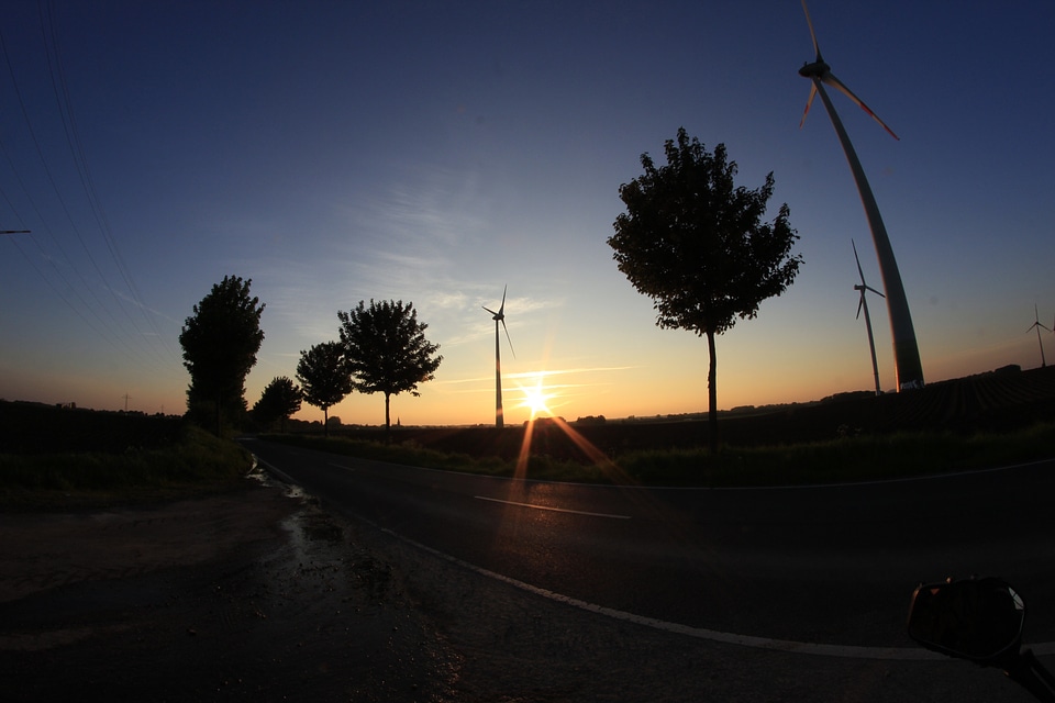 Blue wind power energy