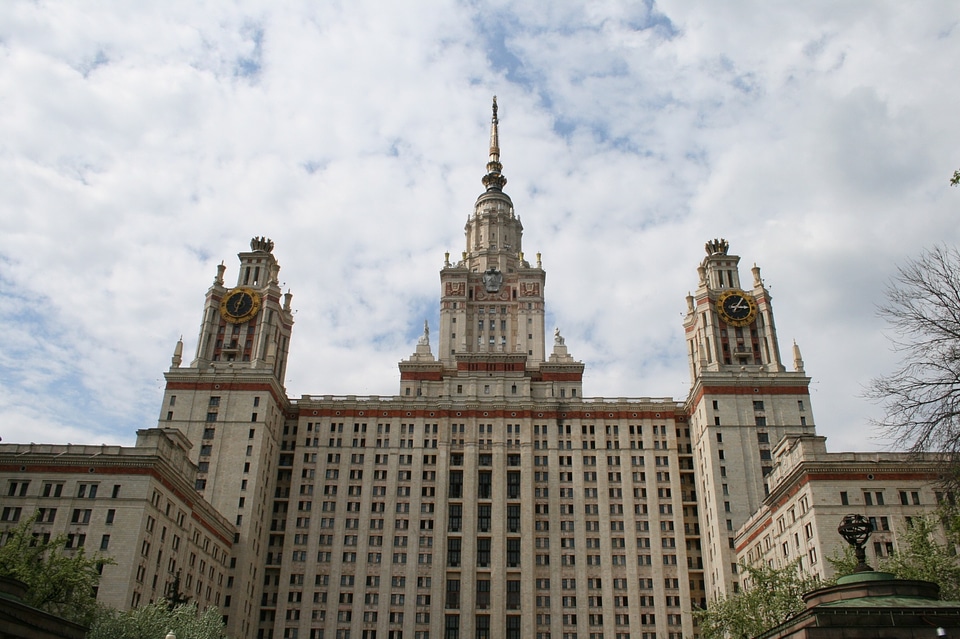 Stalinist era gothic style towers