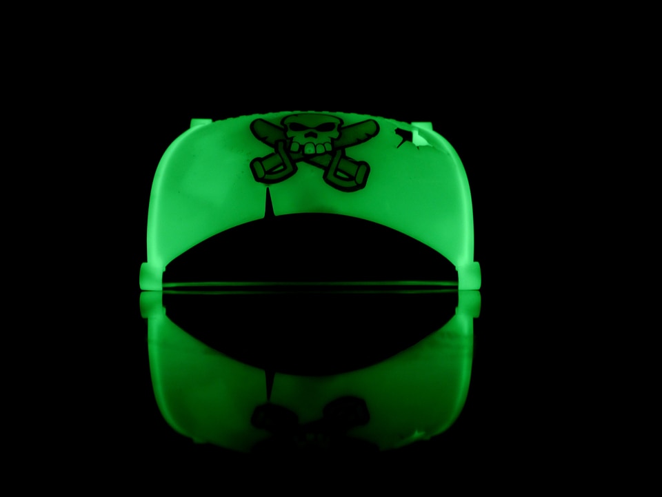 Skull and crossbones white black