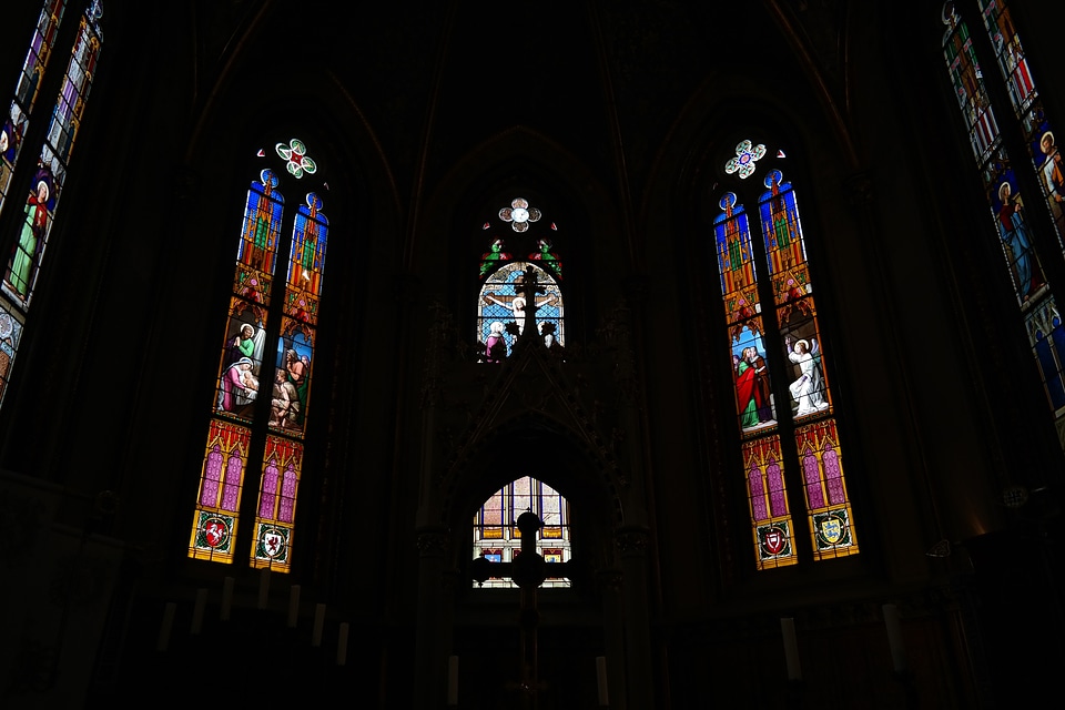 Church window colorful color