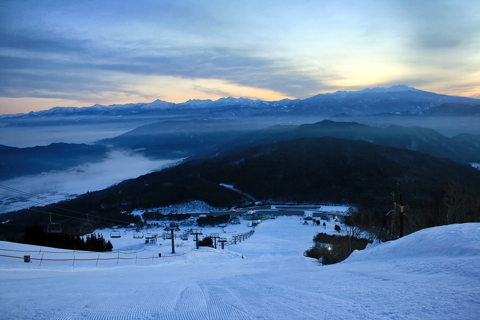 Landscape winter snow