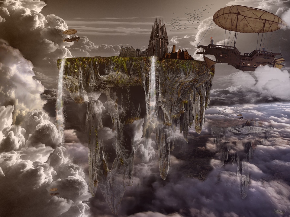 Airship fantasy dream