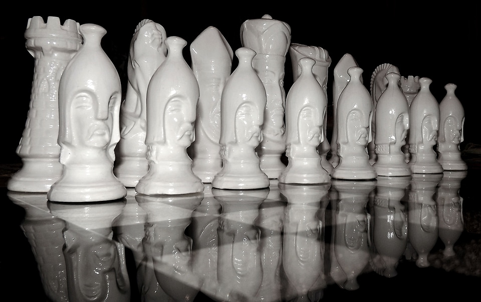 Chess game chess black white