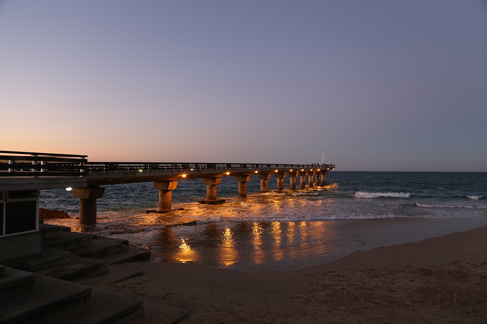 Port elizabeth south africa beach promenade