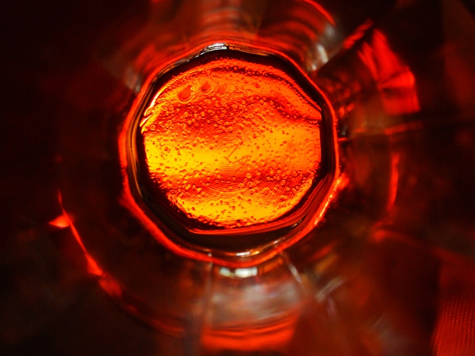 Orange abstract close up