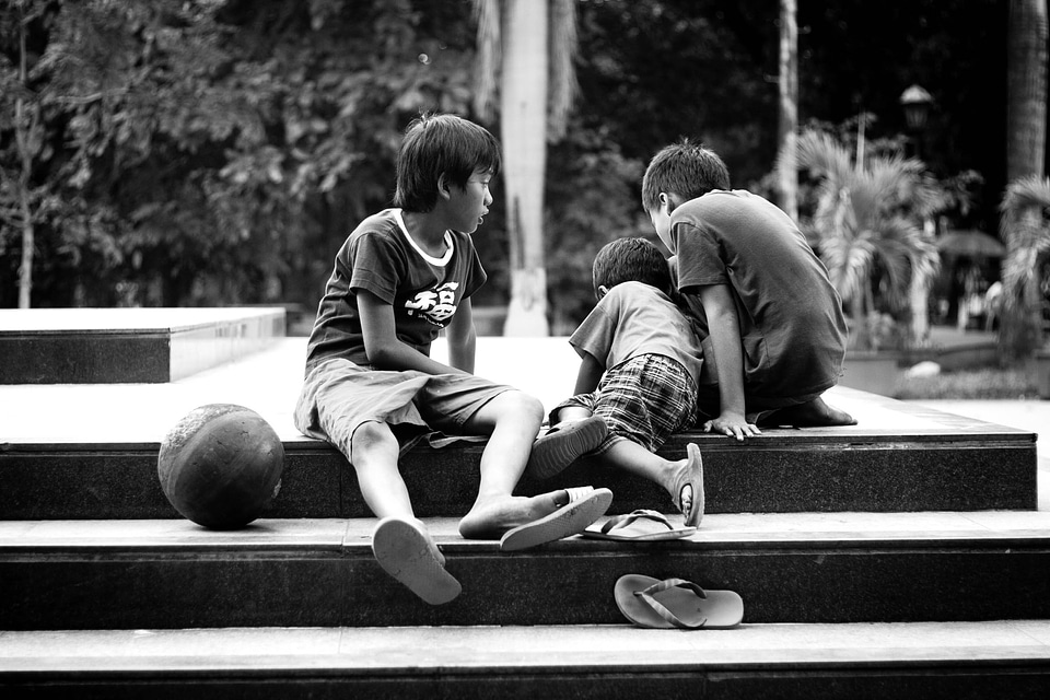 Basketball street photograpy black and white