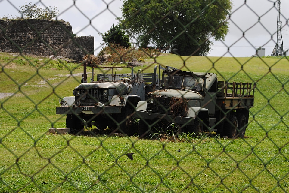 Rust military vehicle