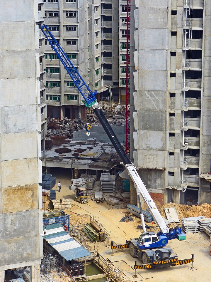 Architecture building heavy equipment