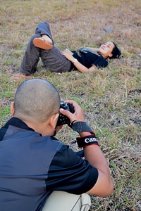Model outdoor style
