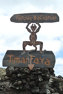 Lanzarote volcanic stones devil