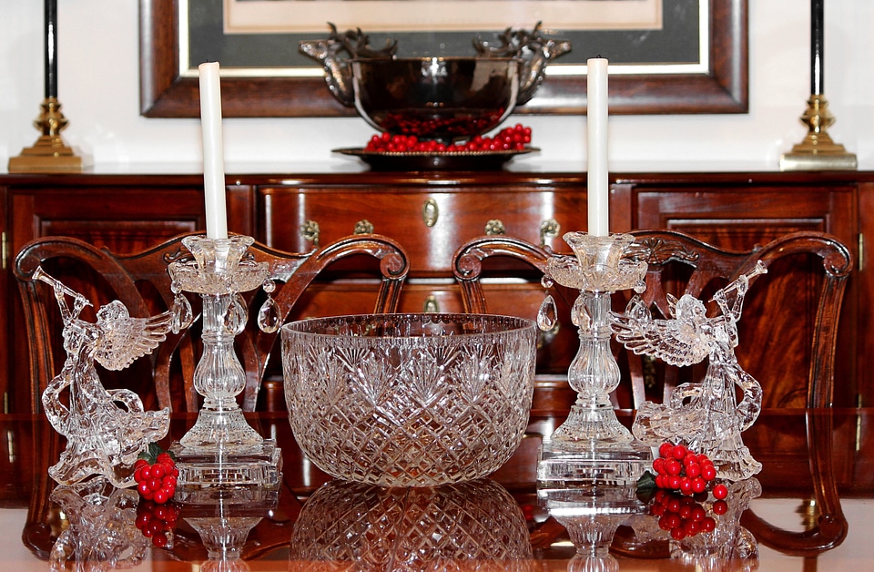 Candles crystal glass