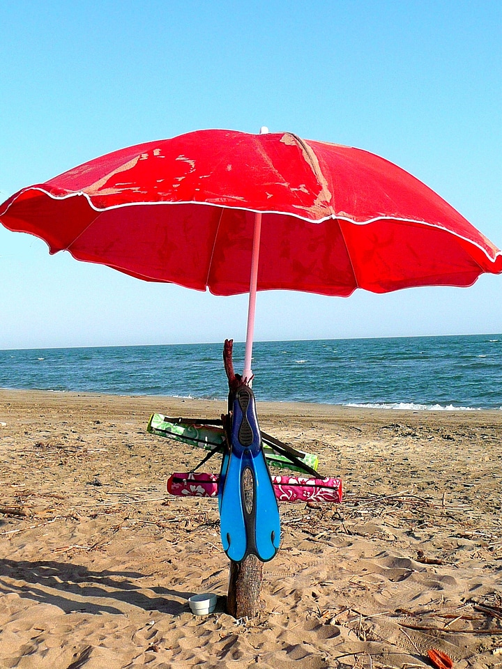 Parasols beach beach holiday photo